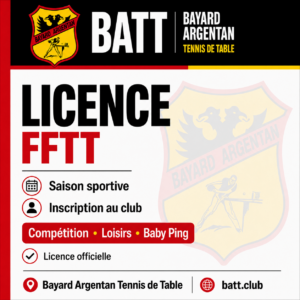 Licences saison 2026-2027