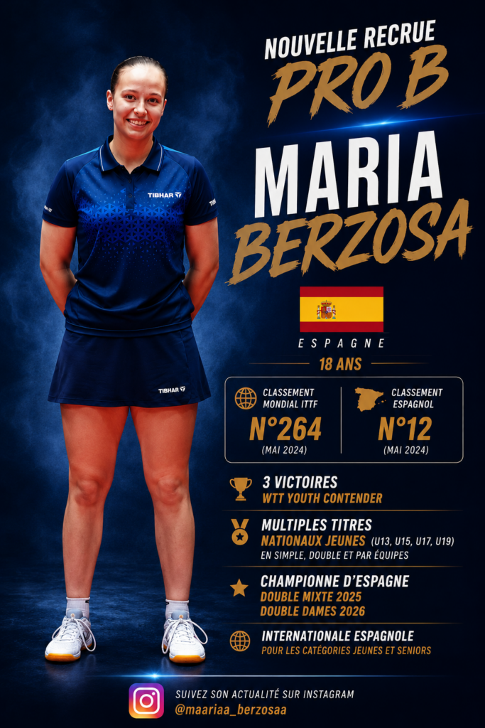 Maria Barboza - Bayard Argentan Tennis de table