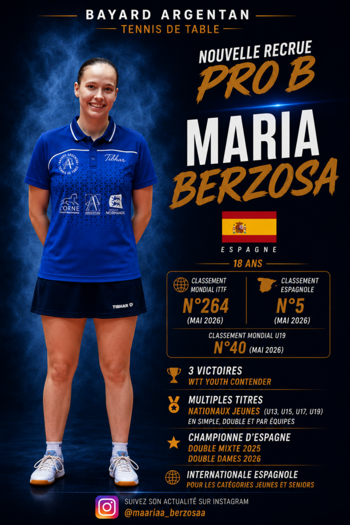 Maria Berzosa Argentan tennis de table