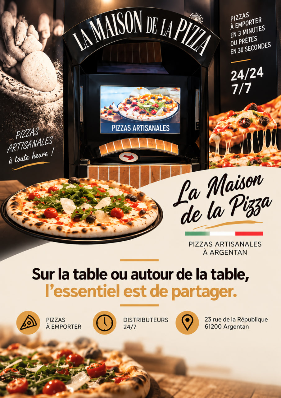 La Maison de la Pizza - partenaire de la Bayard Argentan Tennis de Table